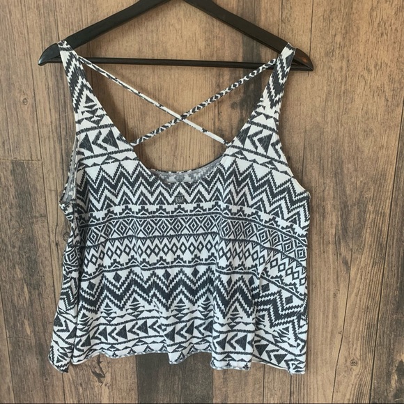 Womens Medium Billabong Black & White Tank - Picture 4 of 9